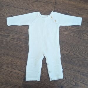 Zestt Organics Cream Knit Romper Size 0-6 Months